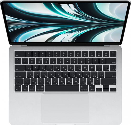 Apple MacBook Air 13" (M2, 8C CPU/8C GPU, 2022), 8 ГБ, 256 ГБ SSD, серебристый