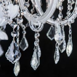 Citilux Финка CL353181 Люстра стеклянная подвесная Белая