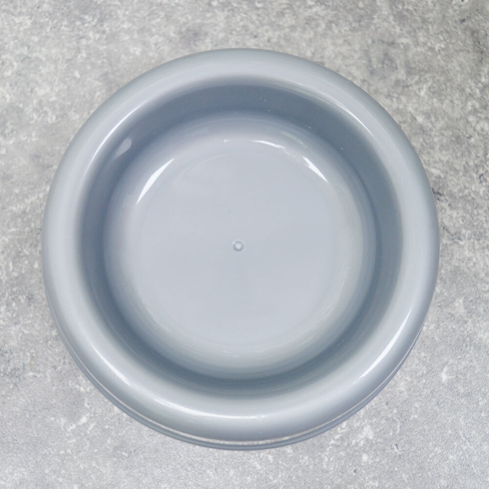 Миска для животных 0,2л круглая d146мм, серебристая, №3