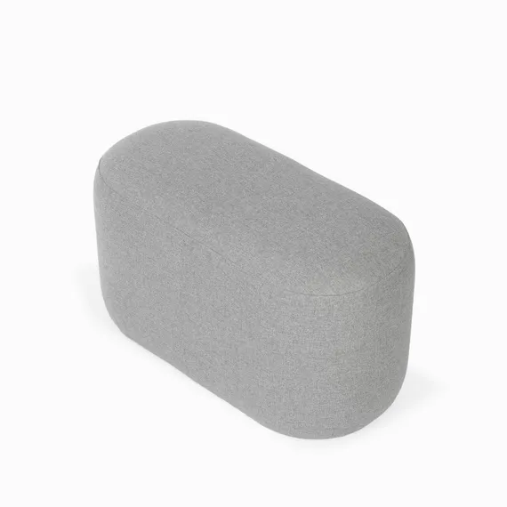 Пуф Pawai Low 80х38 см, светло-серый