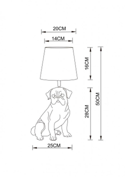 Настольная лампа Arte Lamp A1512LT-1WH