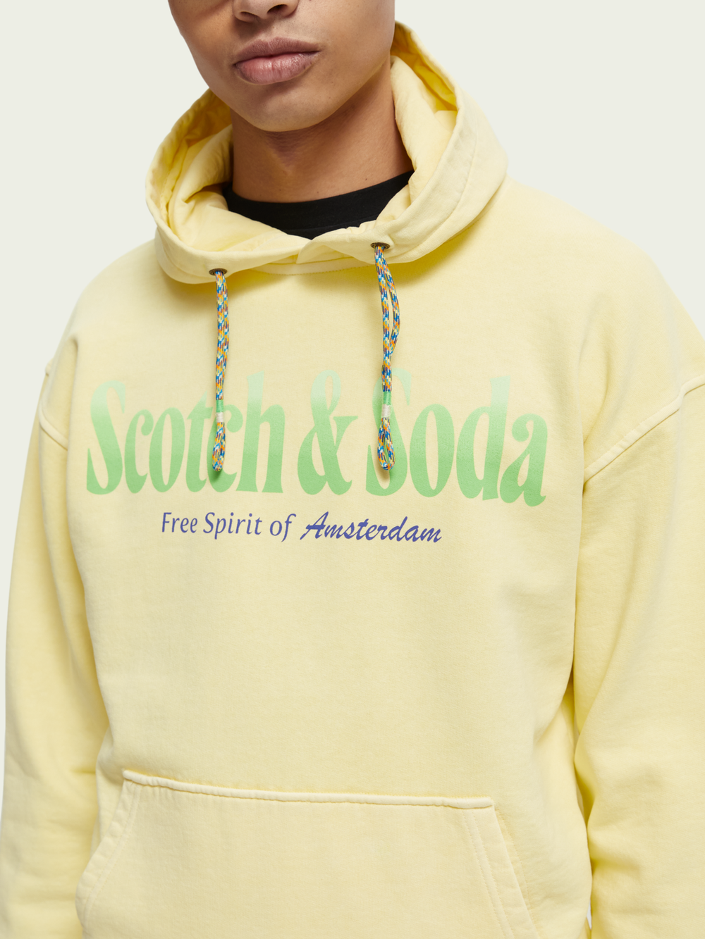 Худи Scotch&Soda Printed relaxed-fit hoodie 3154