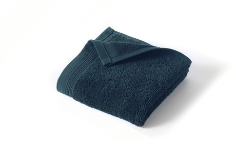 Полотенце UNI BLEU CORINTHE 30 х 30 темно-синий, хлопок 600 гр/м 2 (набор 2 шт) Blanc des Vosges 30 x 30