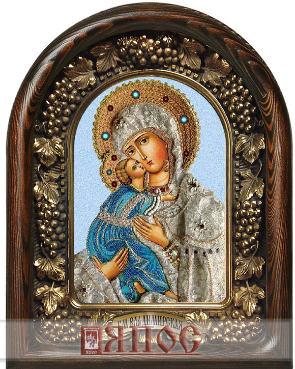 Икона Пресвятая Богородица Владимирская бисер
