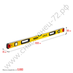 STAYER PRO STABIL, 1000 400 мм, усиленный профиль, магнитный уровень с поворотным глазком, Professional (3480-100)