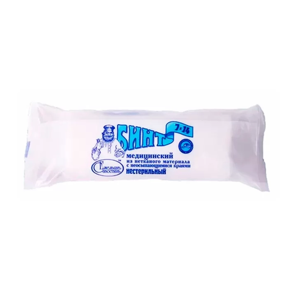 Бинт медицинский нестерильный Емельянъ Савостинъ 32 г/м 14 см 7 м спанлейс с неосыпающимися краями 300 шт