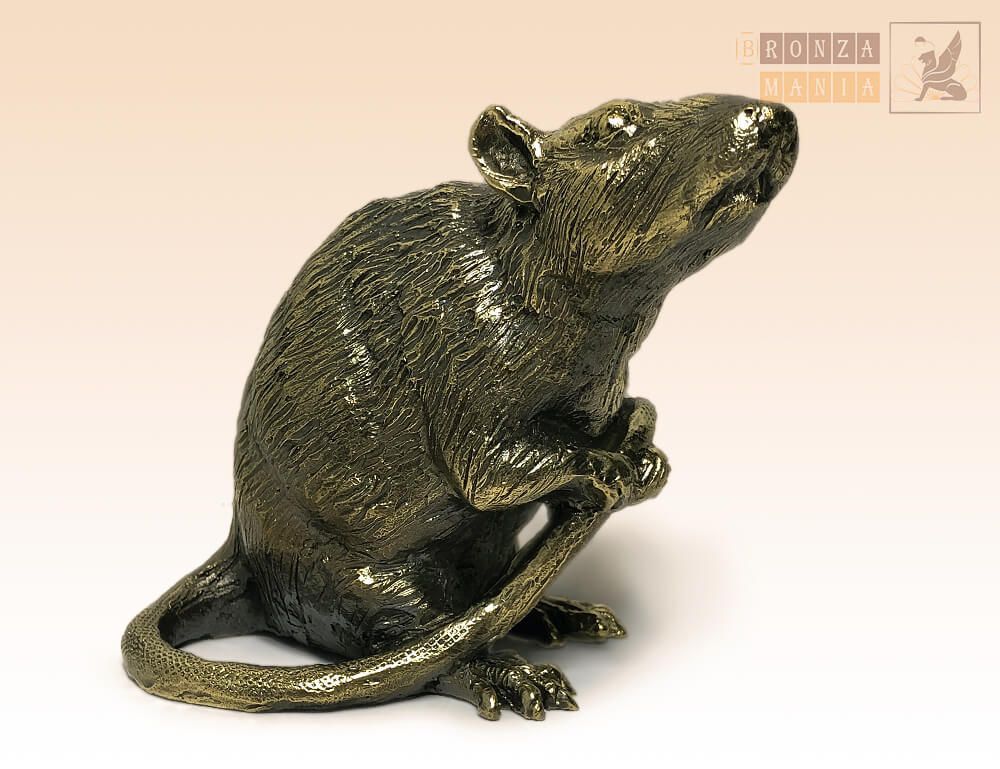 статуэтка Крыса сидит