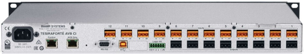 Аудиопроцессор  BIAMP TesiraFORTE AVB CI