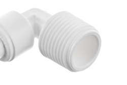 Фитинг угловой Гейзер 1/4" - 3/8" трубка-резьба ME0406