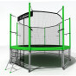 Батут i-jump 12ft green