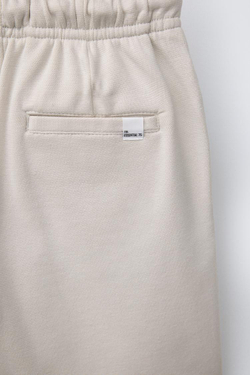 ZARA ШОРТЫ КОМФОРТНОЙ ПОСАДКИ, ЭКРЮ