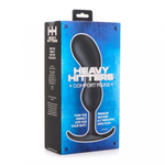 Массажер простаты с утяжелителями Heavy Hitters Premium Silicone Weighted Prostate Plug, M, черный, 16.3х3.8 см
