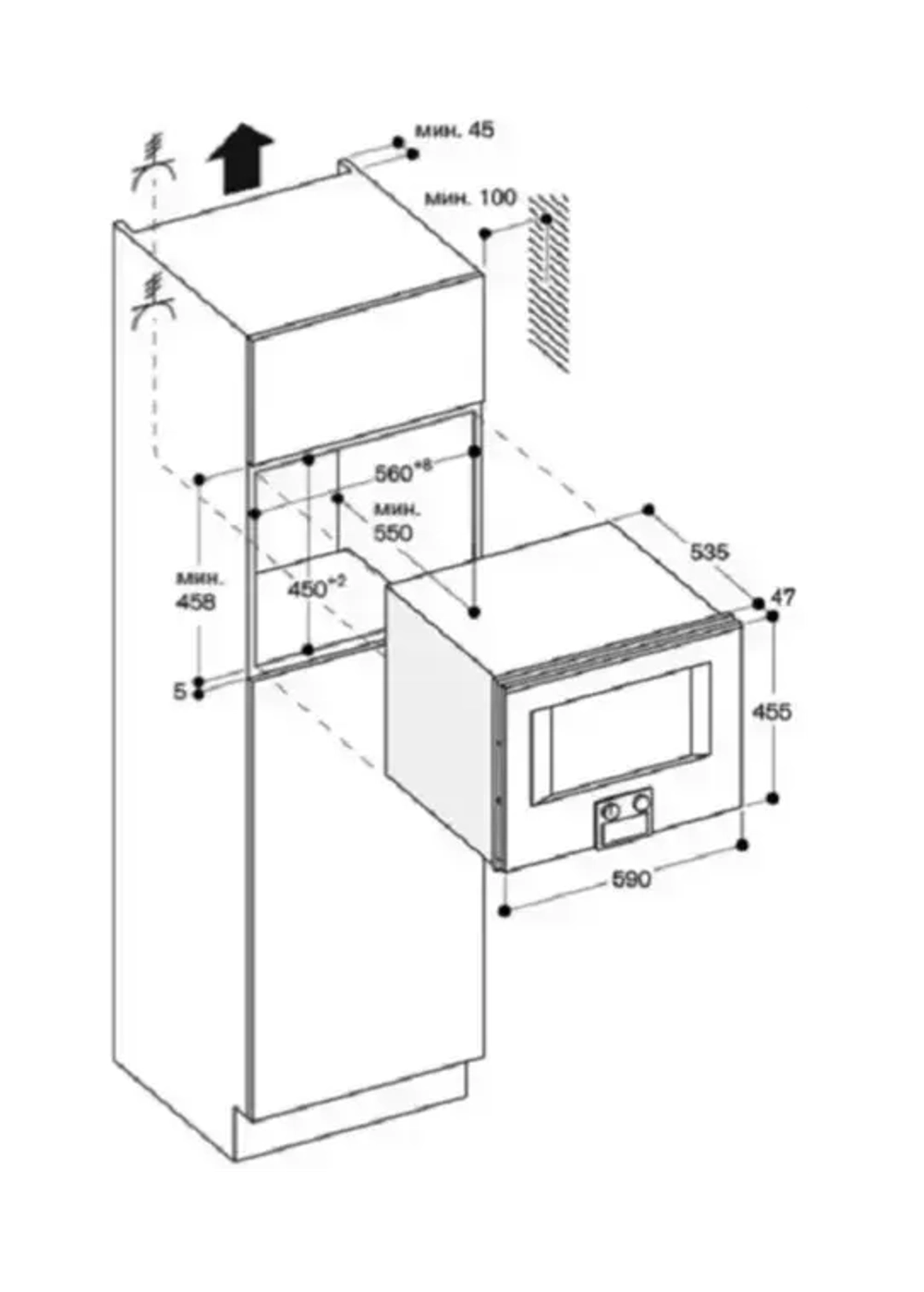Духовой шкаф с функцией СВЧ Gaggenau BM455110