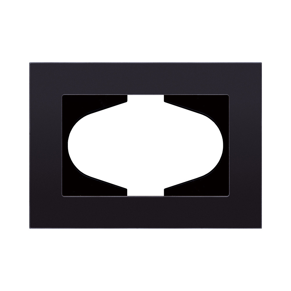 Рамка для двойной розетки, стекло черный Kollinger Reflex MG RM120BK