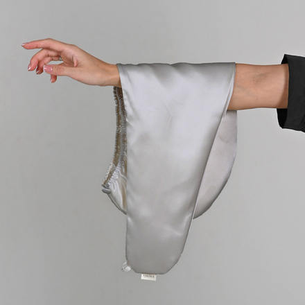 Полотенце-тюрбан СЕРЕБРИСТЫЙ