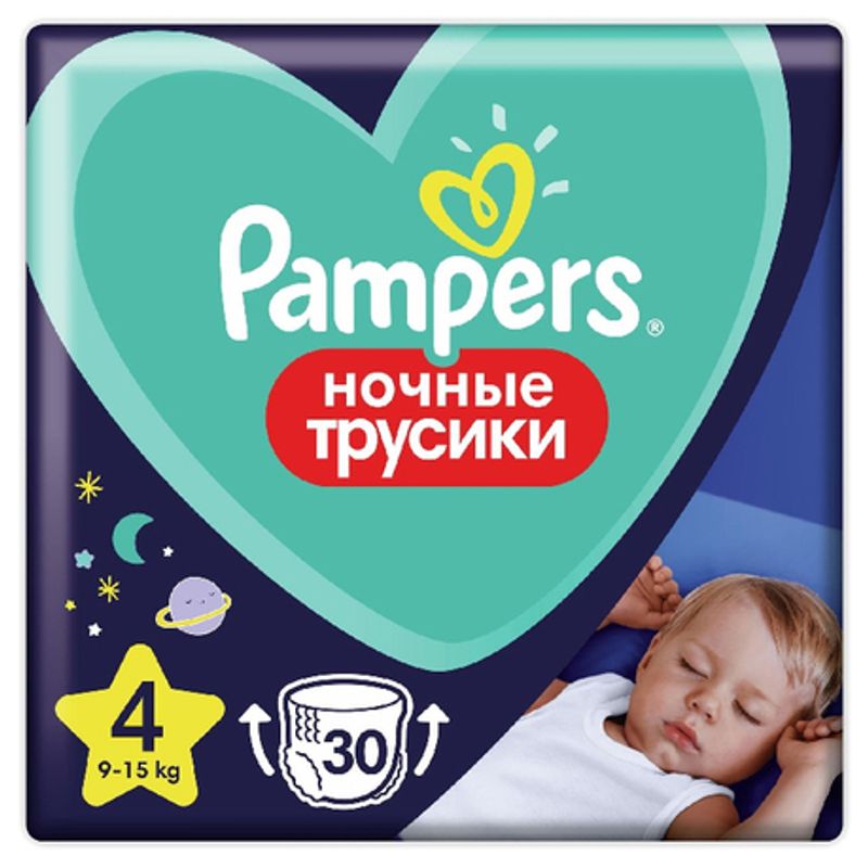 Трусики ночные Pampers 4 9-15 кг 30 шт/упак