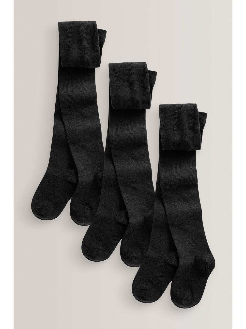 Колготки хлопковые для девочки Next 792-415, 3 шт., Черный