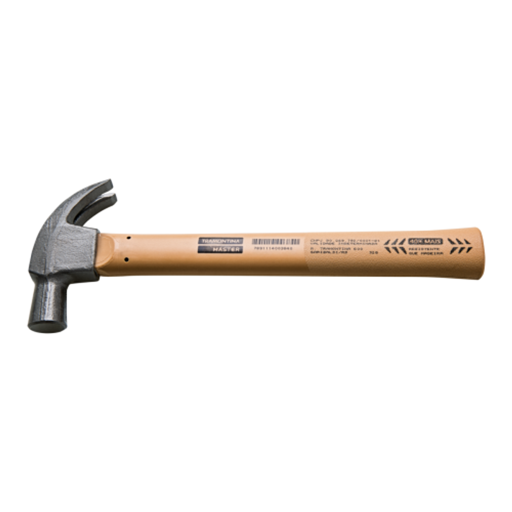 Молоток Tramontina MASTER 40376/027 с изогнутым гвоздодером 27 мм, 400 г рукоятка из инженерного полимера
