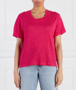 Льняная футболка Sams\u00f8e Sams\u00f8e - розовый(F23100115)