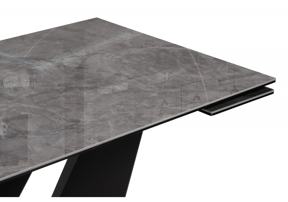 Керамический стол Woodville Бор 180(240)х90х78 baolai, черный