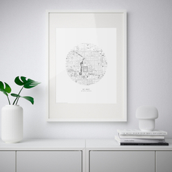 IKEA BILD  (ИКЕА БИЛД)  -  Плакат, вид на Пекин, 40x50 см.