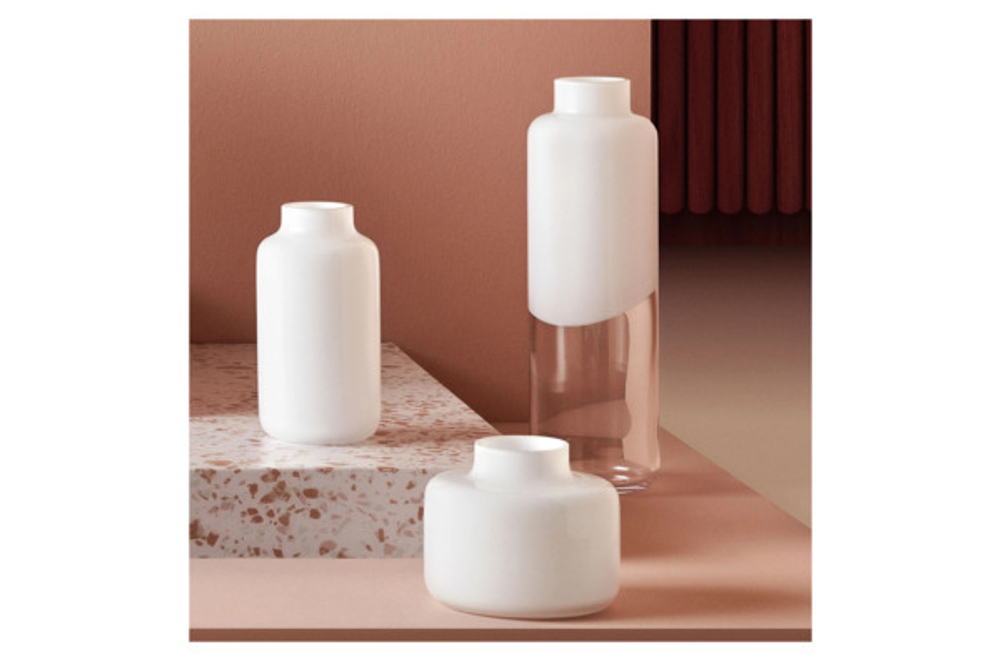 Ваза Nude Glass Мини Магнолия 15см белая