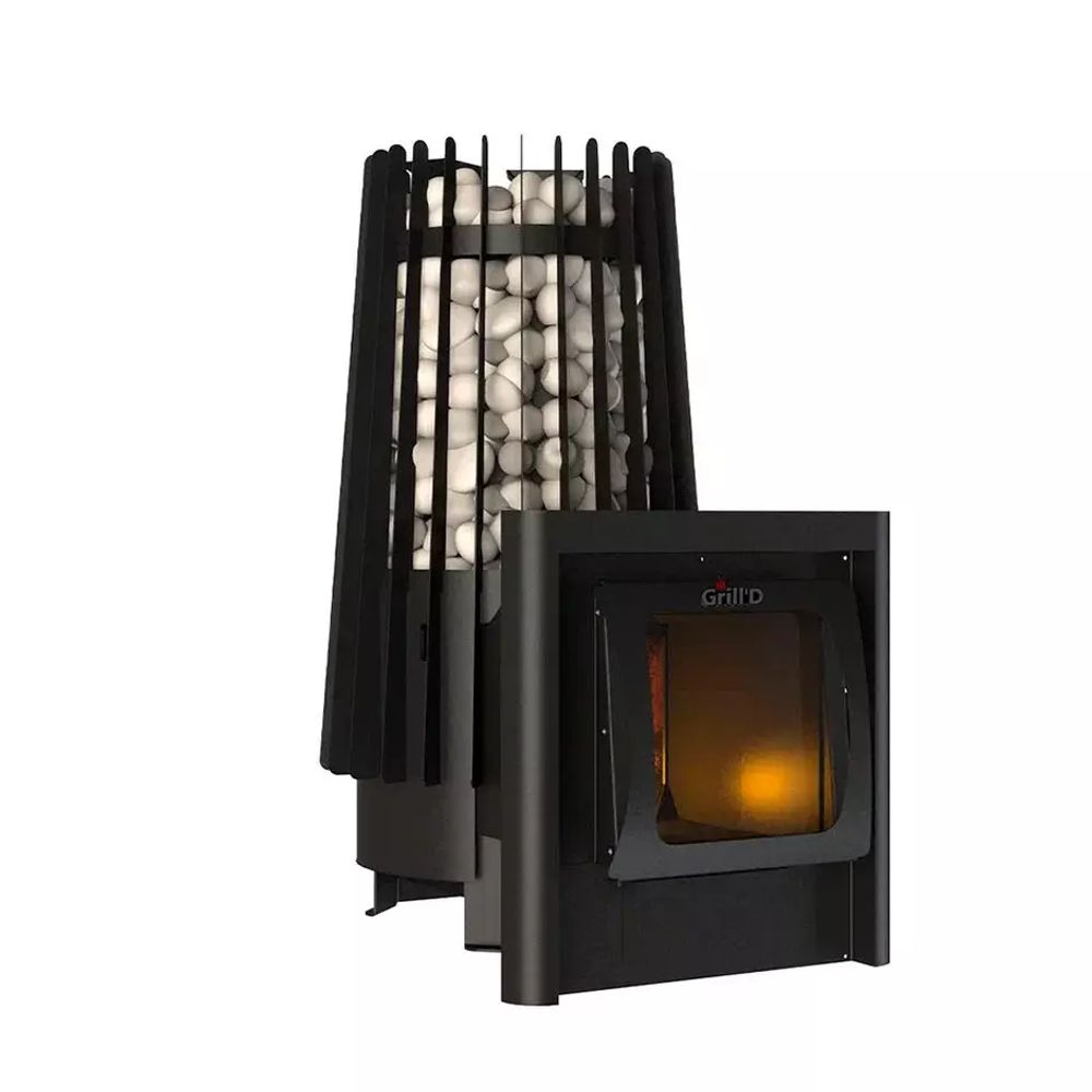 Дровяная банная печь Grill'D Cometa Vega 180 Long Window Max
