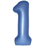 Шар фольгированный Цифра 1 101 см (Синий)