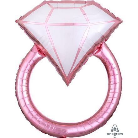 Фигура "Розовое кольцо с бриллиантом"