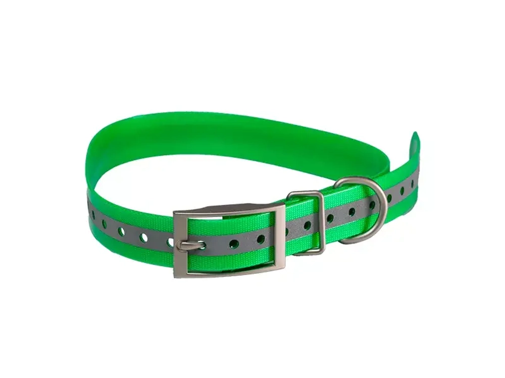 Светоотражающая зеленая шлейка для GPS-ошейника ARTELV COLLAR