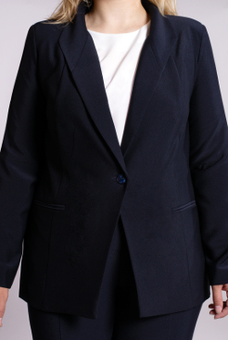 Жакет женский 3288АПА, Тёмно тёмно син #70ТТСи043288АПА