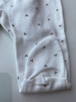 Ползунки Сердечко (Малышеево) ажурная рибана Арт: 0203Р (Размер: 62)