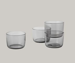Стакан низкий MUUTO стекло/grey d85х60h объем 0,175мл набор из 4 шт коллекция Corky