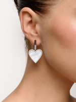 Серьги "Cinta Green White"