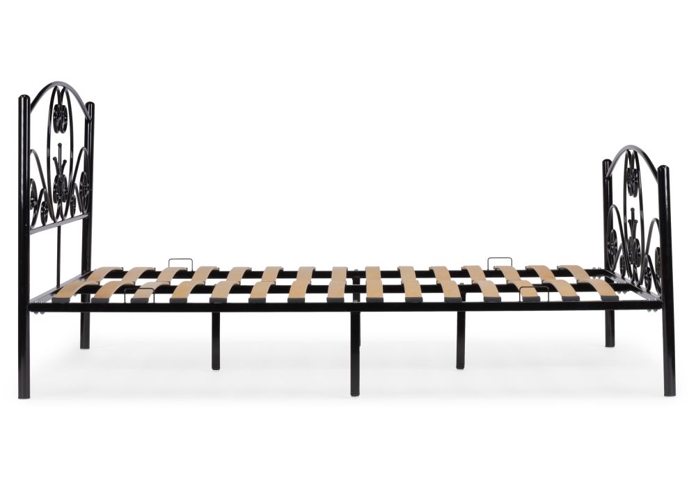 Двуспальная кровать Нерика 180х200 черная