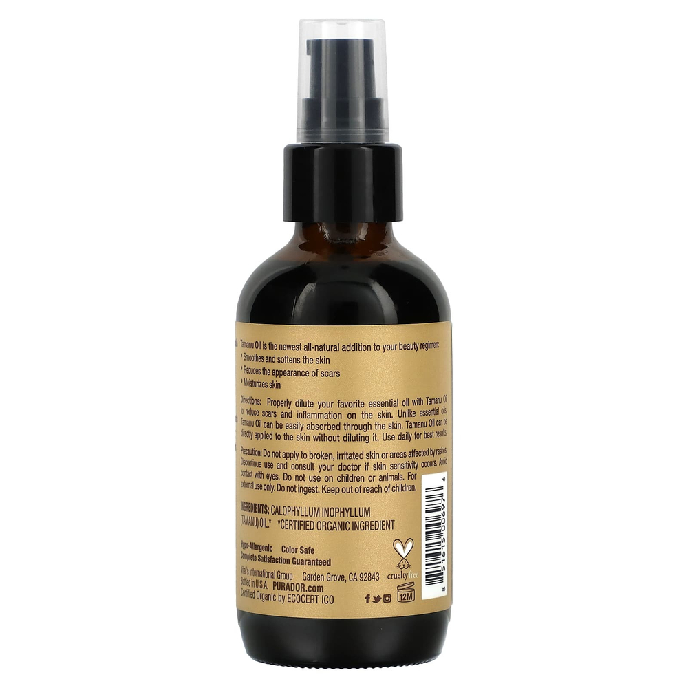 Pura D'or, Professional, органическое масло таману, 118 мл (4 жидк. унц.)