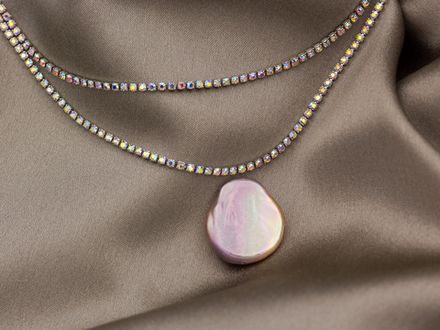 Стразовая цепь разноцветная 1,7мм