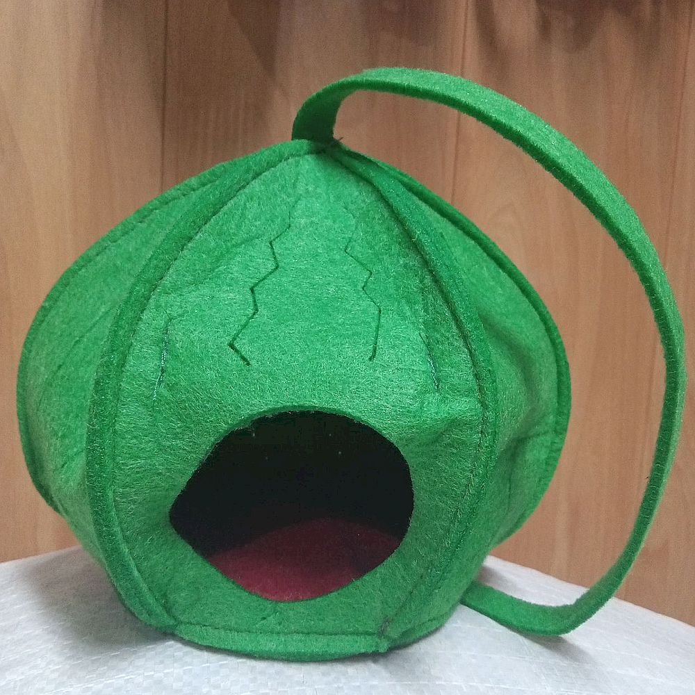 Игровой домик "Арбуз" для грызунов, размер 18х18х15 см