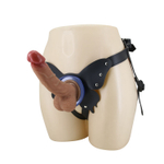 Поясной страпон Wells: трусики в форме бабочки и фаллоимитатор-насадка (Цвет: телесный)