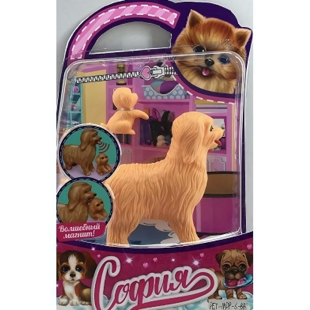 Аксессуары для кукол 29 см магнитн. собака и щенок с акс для Софии,блис коробкаPET-MDP-S-BB(Карапуз)