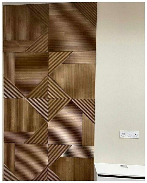 Рифленые стеновые панели из Ясеня