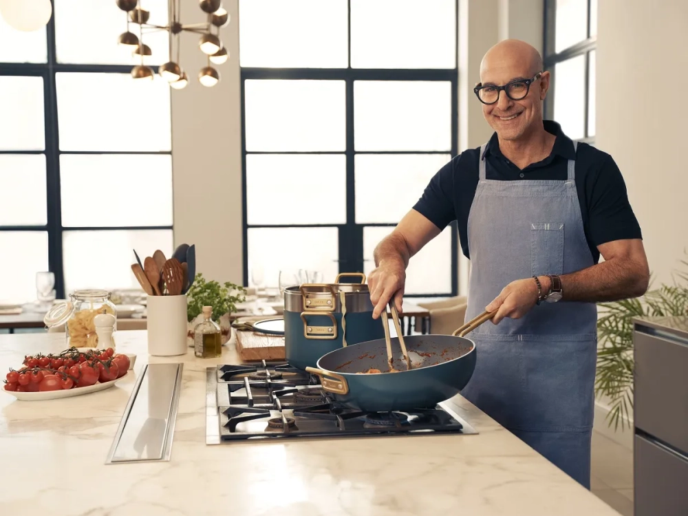GreenPan Сковорода Stanley Tucci™ 33 см + крышка Сосновый зеленый EAN 4894871039162