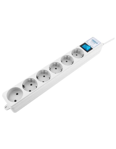 PowerCube PRO Фильтр-удлинитель (SPL(5+1)-16B-P-5М) 5.0 м, LC контур, 16А/3,5кВт, LC контур - подавление В/Ч помех