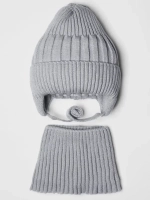 Шапка детская осенняя со снудом