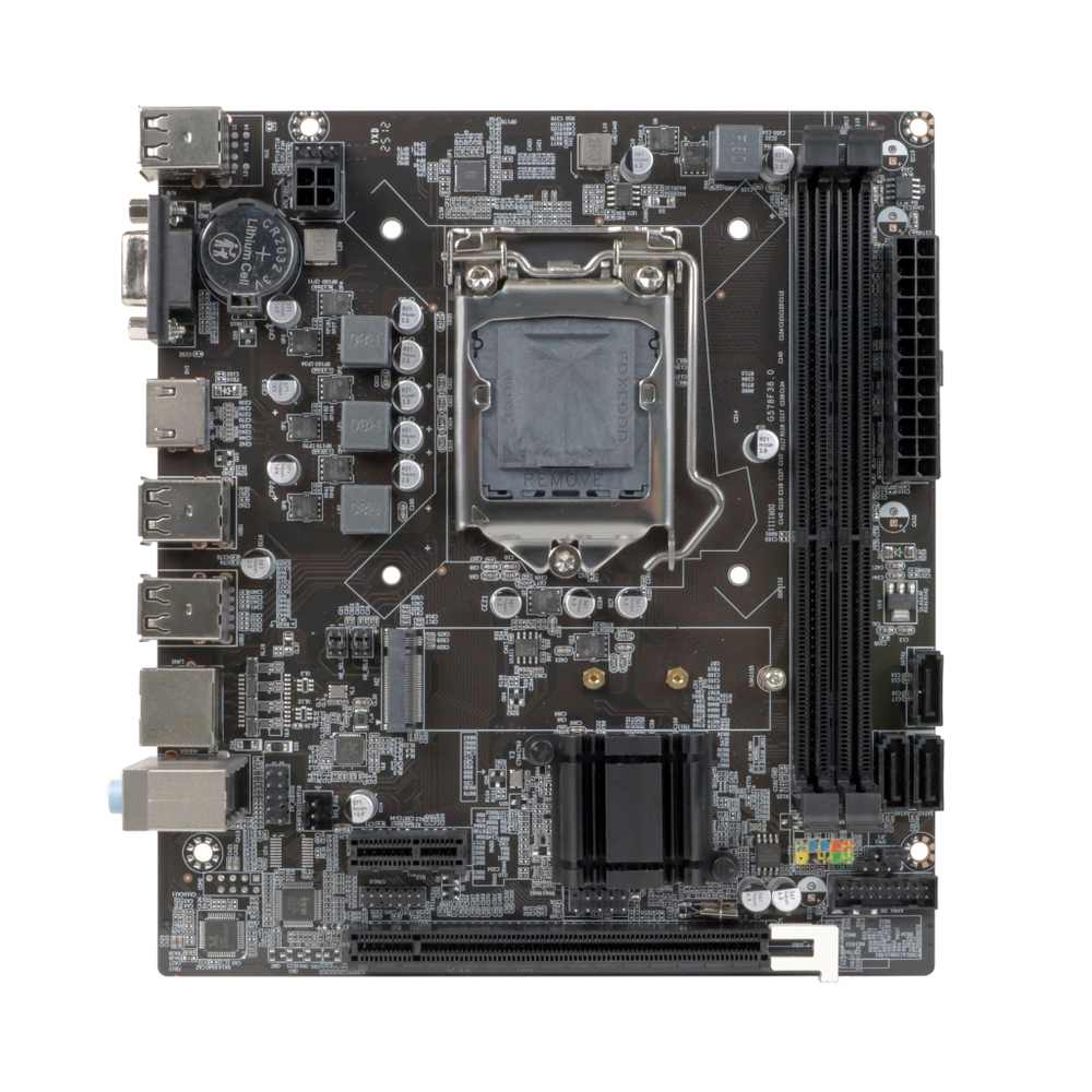 Материнская плата BaseTech H61M-K, Socket1155, mATX, Retail, 2xDDR3, PCIe3.0, 1xM.2, GLAN, 8xUSB2, 2xUSB3, VGA, HDMI (BT-H61M-K)