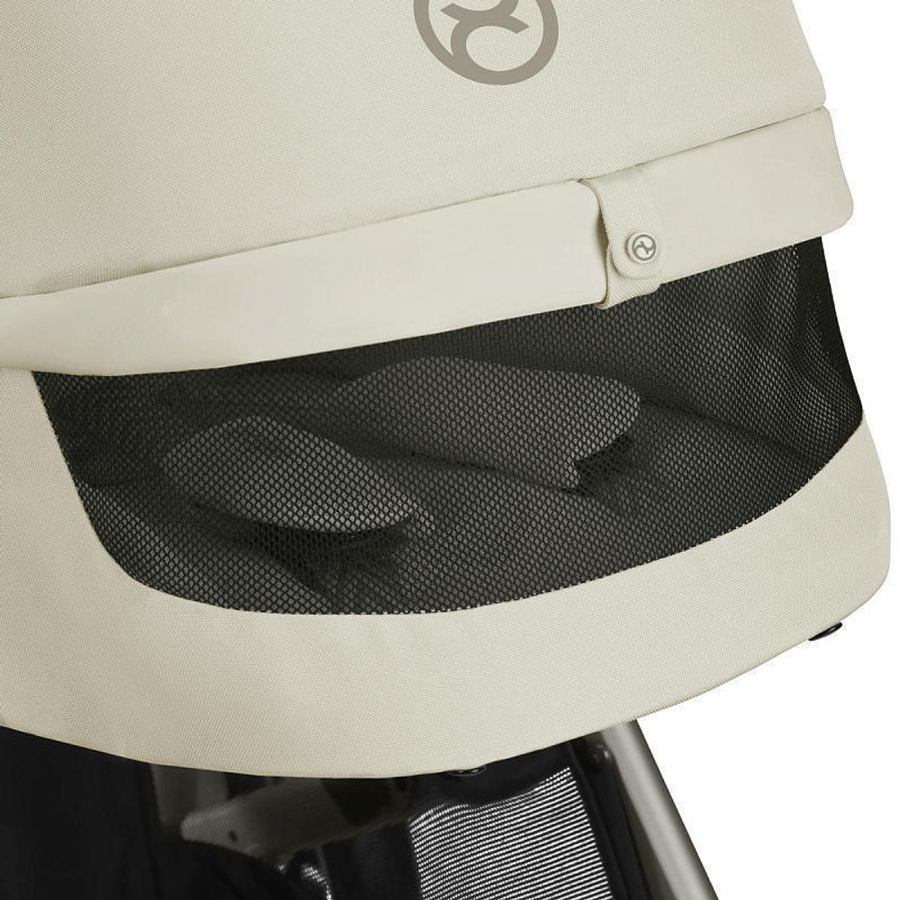 Коляска Cybex Talos S Lux TPE complete Aton S2 Lava Grey 3 в 1 Seashell Beige с дождевиками