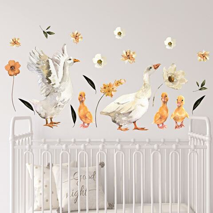 Стикеры ГУСЯТА НА ПОЛЯНКЕ