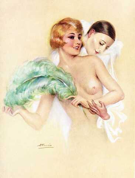 Suzanne Meunier (1888-1979) - эротическое искусство французского художника