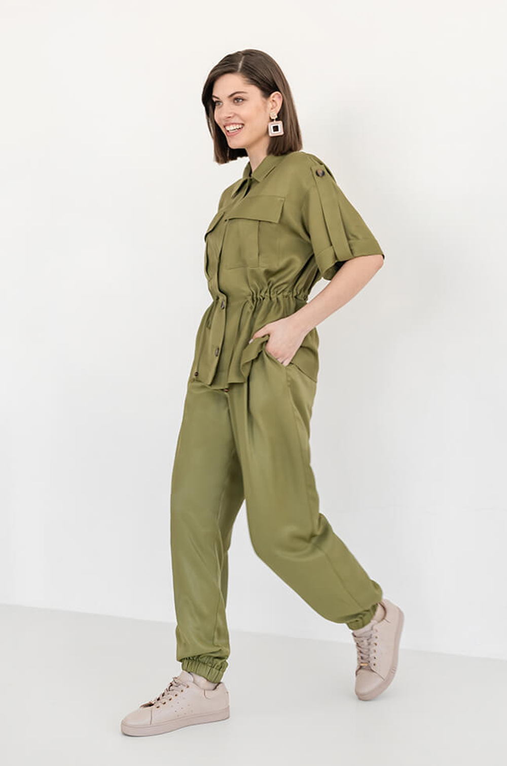 1791 Жакет женский (оливковый)