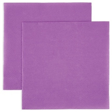 Сервировочные салфетки, Однотонные, Сиреневый, 33*33 см, 20 шт.